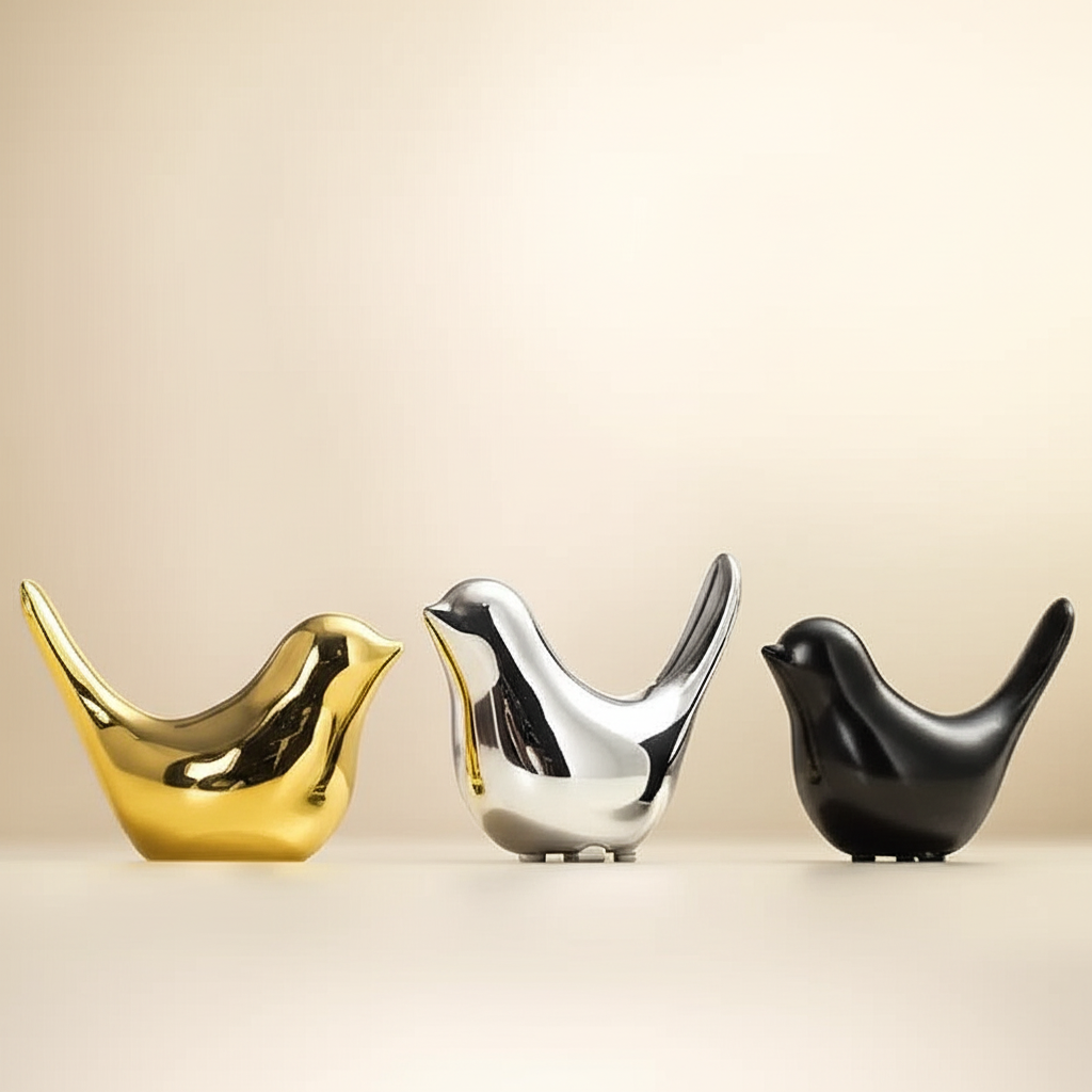 Nordic Ceramic Dove – Minimalist Home Decor