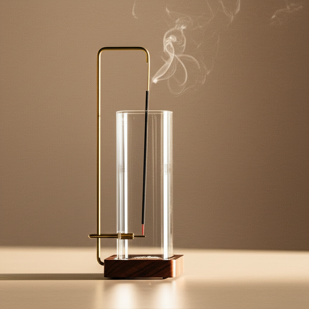 Zen Flow Glass Incense Holder
