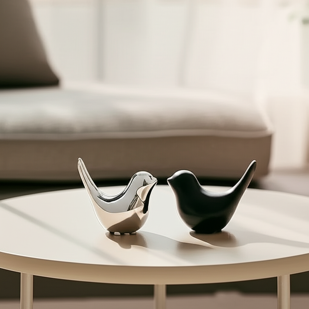 Nordic Ceramic Dove – Minimalist Home Decor