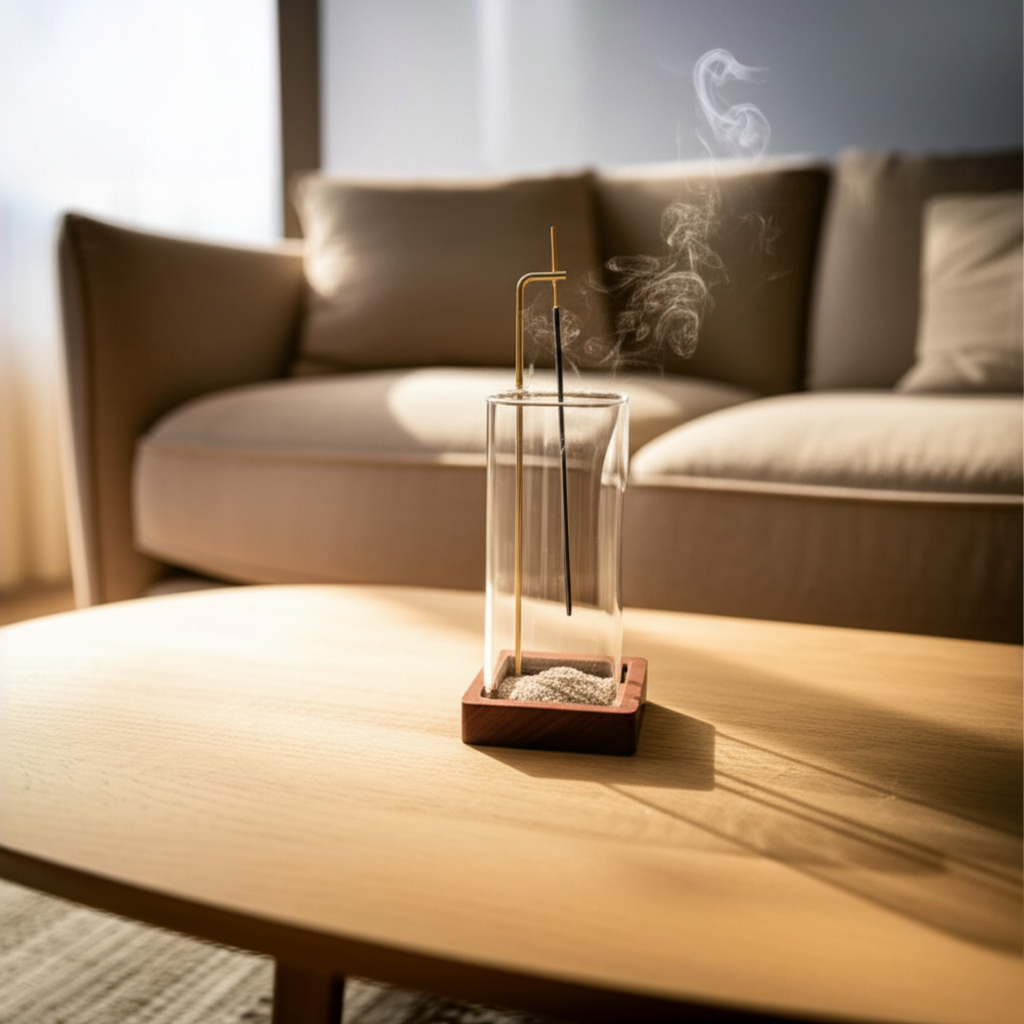 Zen Flow Glass Incense Holder