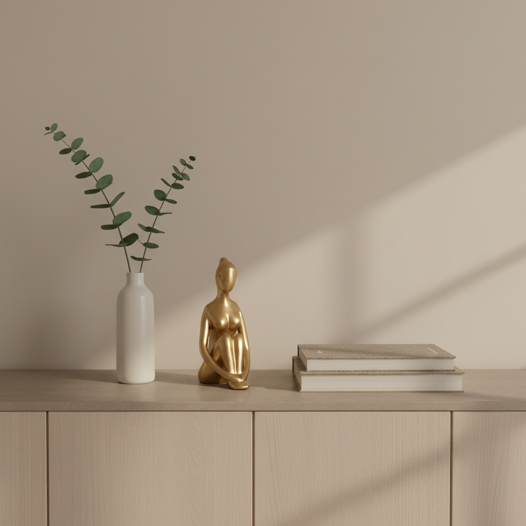 Nordic Golden Yoga Girl – Minimalist Sculpture for Modern Homes