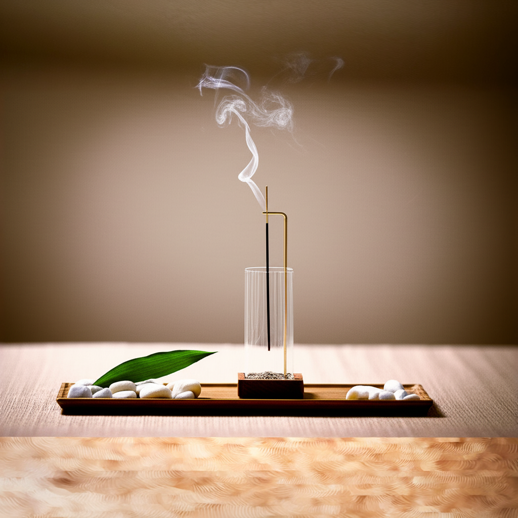 Zen Flow Glass Incense Holder